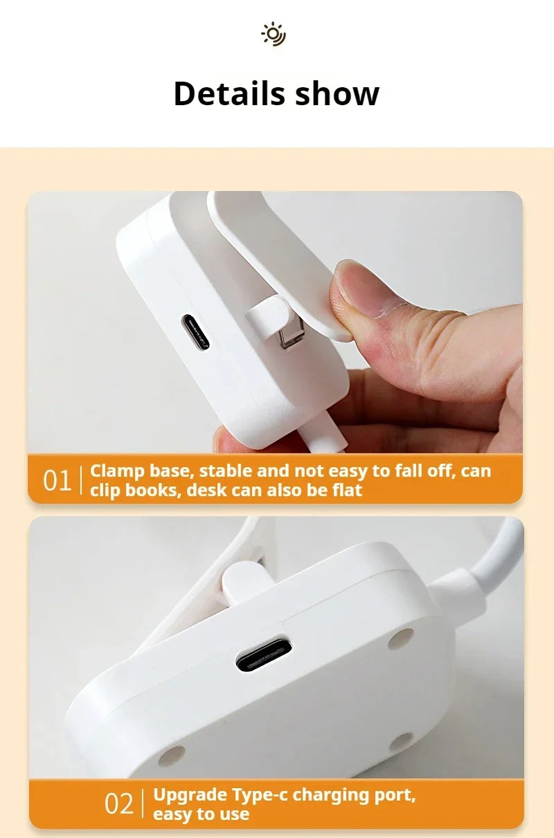 Mini Clip Book Lamp LED